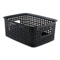 Boxes & Bins | Advantus 40329 13.63 in. x 10.75 in. x 9 in. Weave Bins - Black (3/Pack) image number 1