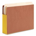 File Folders | Smead 73688 3.5 in. Expansion Drop-Front End Tab File Pockets - Redrope/Yellow/Letter Size (10/Box) image number 1
