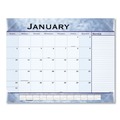 Bulletin Boards | AT-A-GLANCE 89701 22 in. x 17 in. 12-Month (Jan to Dec): 2025 Slate Blue Desk Pad - Blue Sheets, Clear Corners image number 0