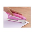 Staplers | PaperPro 1188 20-Sheet Capacity InCourage Spring-Powered Desktop Stapler with Antimicrobial Protection - Pink/Gray image number 5