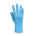 Disposable Gloves | Ansell 54187 4 mil Thick 9.5 in. Long Powder-Free G10 Comfort Plus Blue Nitrile Gloves - Medium, Light Blue (100/Box) image number 3