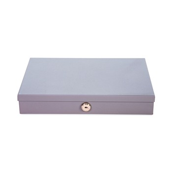 CONTROLTEK 500126 11.5 in. x 8.2 in. x 2.2 in. 6 Compartments Heavy Duty Low Profile Cash Box - Gray