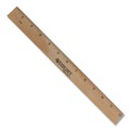 Office & Office Supplies | Westcott 10375 12 in. Long Metric and 1/16 in. Scale with Single Metal Edge Wood Ruler image number 0