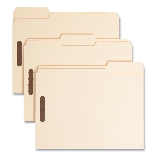 File Folders | Smead 14600 0.75 in. Expansion Top Tab Heavyweight Fastener Folders - Manila Exterior/Letter Size (50/Box) image number 0