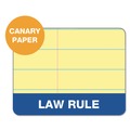 Notebooks & Pads | TOPS 63396 8.5 in. x 11.75 in. Sheets Pitman Rule Variation Offset Dividing Line 3 in. Left Double Docket Ruled Pads - Canary (6/Pack) image number 3