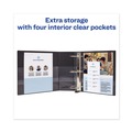 Binders | Avery 79604 3 Locking One Touch EZD Rings 4 in. Capacity 11 in. x 8.5 in. Heavy-Duty View Binder with DuraHinge - Black image number 7