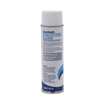 Boardwalk 1041284 18 oz. Aerosol Spray Stainless Steel Cleaner and Polish - Lemon