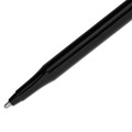 Pens | Paper Mate 3930158 1 mm Eraser Mate Medium Ballpoint Stick Pen - Black Ink/Black Barrel (1-Dozen) image number 1