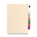 File Folders | Smead 27100 9.5 in. High Front Straight Tabs Legal Size 0.75 in. Expansion Heavyweight End Tab Folders - Manila (100/Box) image number 4