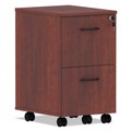Office Carts & Stands | Alera ALEVA582816MC 15.38 in. x 20 in. x 26.63 in. Valencia Series 2-Drawer Mobile Pedestal - Medium Cherry image number 0