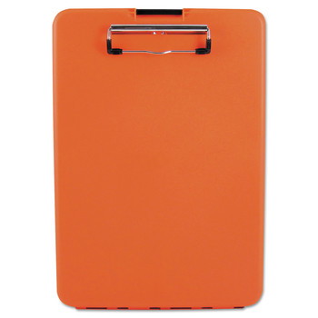 Saunders 00579 0.5 in. Clip Capacity Holds 8.5 in. x 11 in. Sheets SlimMate Storage Clipboard - Hi-Vis Orange