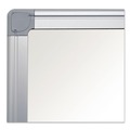 White Boards | MasterVision MA0507790 Gold Ultra 36 in. x 48 in. Aluminum Frame Magnetic Earth Dry Erase Board - White/Silver image number 1
