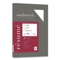 Copy & Printer Paper | Southworth RD18CF 8.5 in. x 11 in. 95 Bright 32 lbs. Bond Weight 100% Cotton Resume Paper - White (100/Pack) image number 0