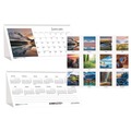 Notebooks & Pads | House of Doolittle 3649 12-Month (Jan to Dec): 2026 8.5 in. x 4.5 in. Scenic Photography Earthscapes Recycled Desk Tent Monthly Calendar - White Sheets image number 0