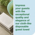 Cleaning Cloths | Tork 716001 1-Ply 11.5 x 17 LinStyle Valet Guest Towel - White (5/Carton) image number 4