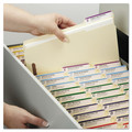 File Folders | Smead 14547 1/3-Cut Tabs Assorted 0.75 in. Expansion 2 Fasteners Letter Size Recycled Top Tab Fastener Folders - Manila Exterior (50/Box) image number 8