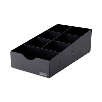  | Vertiflex Commercial Grade VFCC-169 8.75 in. x 16 in. x 5.25 in. Condiment Caddy - Black