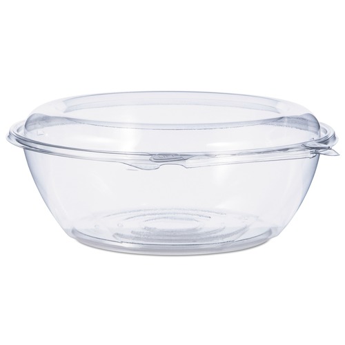 Bowls and Plates | Dart CTR48BD 8.9 in. x 3.4 in. 48 oz. Tamper-Resistant/Evident Dome Lid Bowls - Clear (100/Carton) image number 0