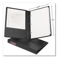 Binders | Avery 06400 Durable 1 in. Capacity 14 in. x 8.5 in. 3-Ring Non-View Binder - Legal, Black image number 1