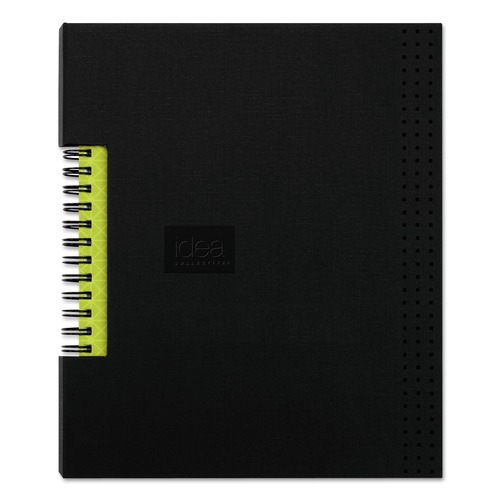 Notebooks & Pads | Oxford 56897 Idea Collective 11 in. x 5.5 in. Wirebound Medium/College Ruled Notebook - Black Cover image number 0