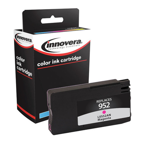 Ink & Toner | Factory Reconditioned Innovera IVR952M 700 Page-Yield Remanufactured Ink Replacement for 952 (L0S52AN) - Magenta image number 0