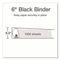 Binders | Cardinal 26361 11 in. x 8.5 in. 6 in. Capacity 3 Rings XtraLife ClearVue Non-Stick Slant-D Ring Binder - Black image number 2