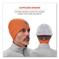 Safety & First Aid | Ergodyne 16814 N-Ferno 6812 One Size Fits Most Rib Knit Beanie - Orange image number 3