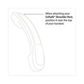 Office Phones & Accessories | Softalk 101 2.63 in. x 7.5 in. x 2.25 in. Standard Telephone Shoulder Rest - Black image number 6