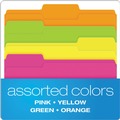 File Folders | Pendaflex 40523 0.75 in. Expansion 1/3-Cut Tabs Glow Letter File Folders - Assorted File Folder Colors (24/Pack) image number 2