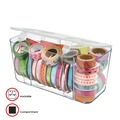 Boxes & Bins | Deflecto 29201CR 8.8 x 4 x 4.38 Stackable Caddy Organizer - Medium/White image number 1