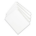 Back to School Sale | Avery 01703 11 x 8.5 Allstate Style Preprinted Legal Exhibit Side 51 to 75 Tab Index Dividers - White (25-Pieces/Set) image number 1