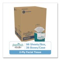  | Georgia Pacific Professional 46580 2-Ply Premium Facial Tissue in Cube Box - White (36-Boxes/Carton) image number 1