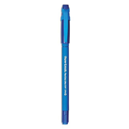Pens | Paper Mate 9660131 0.8 mm Fine FlexGrip Ultra Recycled Stick Ballpoint Pen - Blue Ink, Blue Barrel (1-Dozen) image number 0