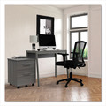 Office Desks & Workstations | Linea Italia LITSH763ASH Klin 33 in. x 19 in. x 29.5 in. Desk - Ash image number 9