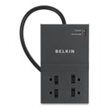 Surge Protectors | Belkin BE108230-12 Home/office Surge Protector, 8 Outlets, 12 Ft Cord, 3390 Joules, Dark Gray image number 3