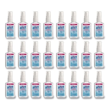 PURELL 9606-24 2 oz. Pump Bottle Advanced Gel Hand Sanitizer - Refreshing Scent (24/Carton)