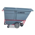 Cleaning Carts | Rubbermaid Commercial 2192467 1 cu yd BRUTE DURATILT Frame Tilt Truck Heavy Duty 2100 lb Capacity Gray image number 5