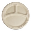 Bowls and Plates | World Centric PLSCU10TLFS 10 in. Diameter Paper Fiber Plates - Natural (700/Carton) image number 0