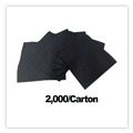 Paper Towels and Napkins | GEN 1402 9 in. x 9 in. 2-Ply Cocktail Napkins - Black (2000/Carton) image number 5