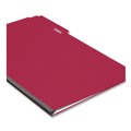 File Folders | Smead 22538 1/3-Cut Tabs Assorted Legal Size 1 in. Expansion Recycled Heavy Pressboard Folders - Bright Red (25/Box) image number 2