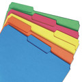 File Folders | Smead 10229 Interior File Folders with 1/3-Cut Tabs - Letter, Assorted (100/Box) image number 1