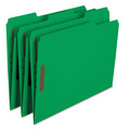 File Folders | Smead 12140 0.75 in. Expansion Top Tab Colored 2-Fastener Folders - Letter Size/Green Exterior (50/Box) image number 1