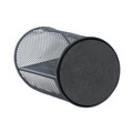 Back to School Sale | Universal UNV20019 4.13 in. Diameter x 6 in. Height 3-Compartment Metal Mesh Pencil Cup - Black image number 3