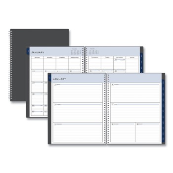 Blue Sky 100008 11 in. x 8.5 in. 12-Month (Jan to Dec): 2026 Passages Weekly/Monthly Planner - Charcoal Cover