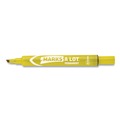 Permanent Markers | Avery 08882 MARKS A LOT Broad Chisel Tip Large Desk-Style Permanent Marker - Yellow (1-Dozen) image number 1