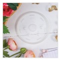 Cups and Lids | Dart 32SL1 Plastic Lids for Foam Cups and Containers Fits 32 oz./44 oz./60 oz. Hot Cups - Translucent (1000/Carton) image number 2