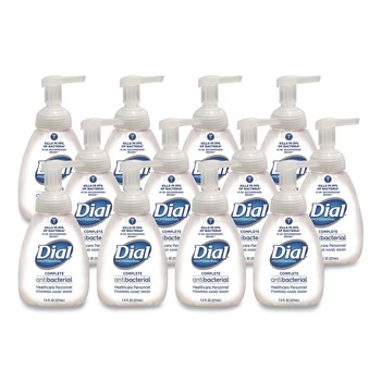 HAND SOAPS | Dial Professional DIA 81075 7.5 oz. Antimicrobial Foaming Tabletop Pump Hand Wash (12/Carton)