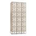 Office Filing Cabinets & Shelves | Safco 5527TN 36 in. x 18 in. x 78 in. Three-Column Box Locker - Two-Tone Tan image number 0