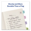 Dividers & Tabs | Avery 74761 Ultra Tabs 1 in. x 1.5 in. 1/5-Cut Repositionable Mini Tabs - Assorted Pastel (40/Pack) image number 7