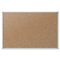 Bulletin Boards | Mead 85361 36 in. x 24 in. Cork Bulletin Board - Tan Surface, Silver Aluminum Frame image number 0